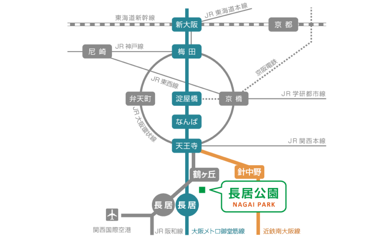 電車でお越しの方